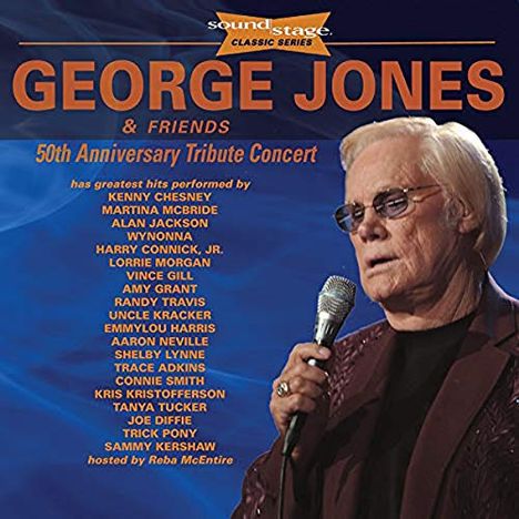 George Jones (1931-2013): 50th Anniversary Tribute Concert, 1 CD und 2 DVDs
