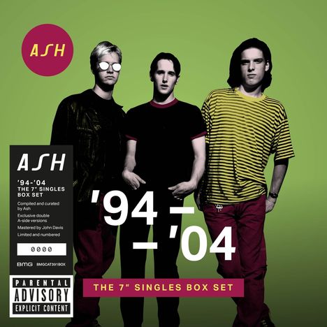Ash: '94 - '04: The 7'' Singles Box Set (Limited-Numbered-Edition), 10 Singles 7"