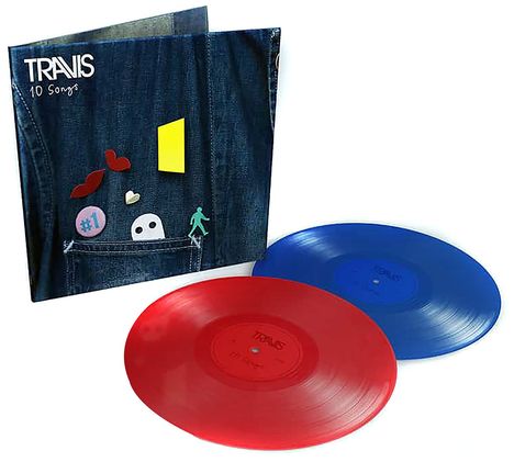 Travis: 10 Songs (Indie Retail Exclusive) (Red &amp; Blue Vinyl), 2 LPs