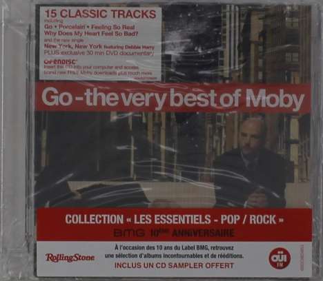 Moby: Go: The Very Best Of Moby (10th Anniversary BMG), 2 CDs und 1 DVD