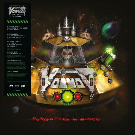 Voivod: Forgotten in Space (The Noise Records Years) (Limited Deluxe Edition) (Colored Vinyl), 6 LPs und 1 DVD