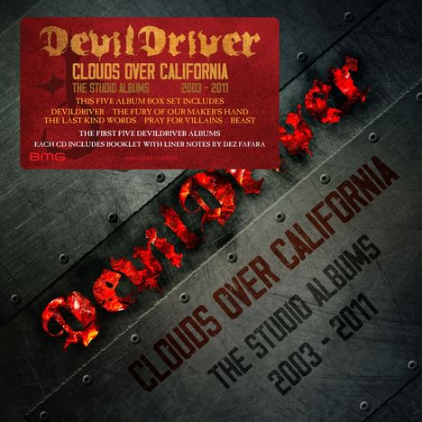 DevilDriver: Clouds Over California: The Studio Albums 2003 - 2011, 5 CDs