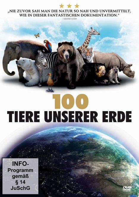 100 Tiere unserer Erde, DVD