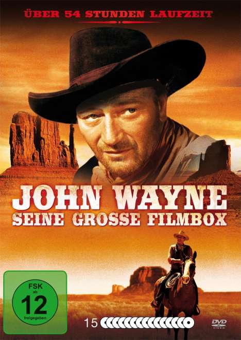 John Wayne - Seine Grosse Filmbox, 15 DVDs