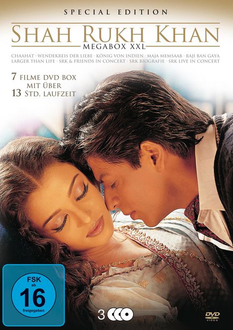 Shah Rukh Khan - Megabox XXL (7 Filme auf 3 DVDs), 7 DVDs