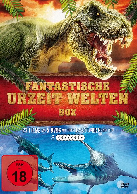 Fantastische Urzeit Welten Box (23 Filme auf 8 DVDs), 8 DVDs