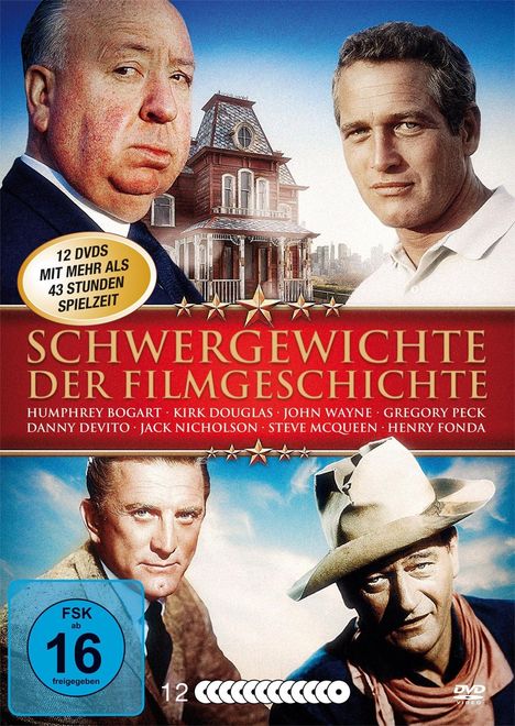 Schwergewichte der Filmgeschichte (28 Filme), 12 DVDs