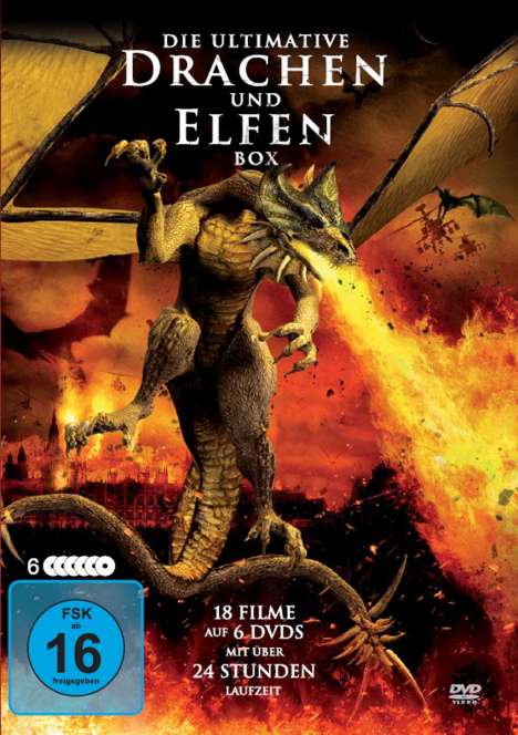 Die ultimative Drachen und Elfen Deluxe-Box (18 Filme auf 6 DVDs), 6 DVDs