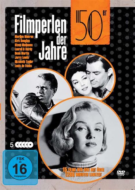 Filmperlen der 50er Jahre (15 Filme auf 5 DVDs), 5 DVDs