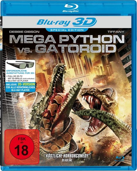 Mega Python vs. Gatoroid (3D Blu-ray), Blu-ray Disc