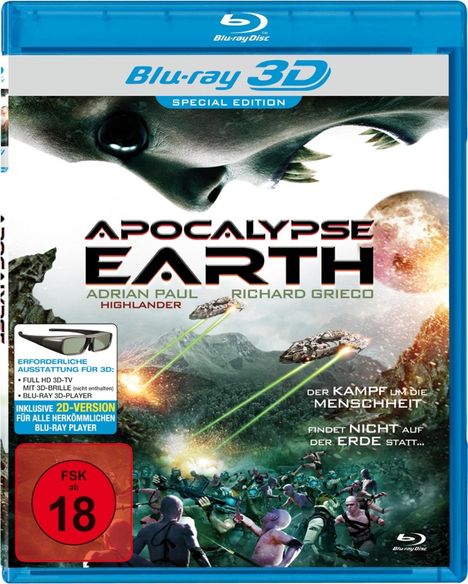 Apocalypse Earth (3D Blu-ray), Blu-ray Disc