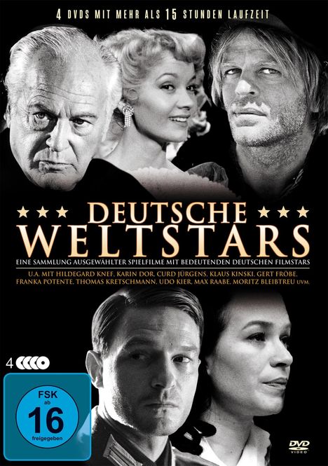 Deutsche Weltstars (9 Filme auf 4 DVDs), 4 DVDs