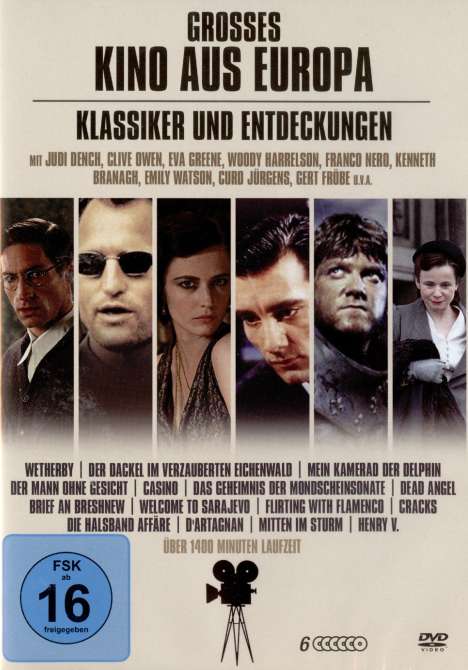 Grosses Kino aus Europa - Klassiker und Entdeckungen (15 Filme auf 6 DVDs), 6 DVDs