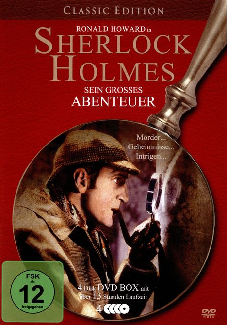 Sherlock Holmes - Sein grosses Abenteuer, 4 DVDs