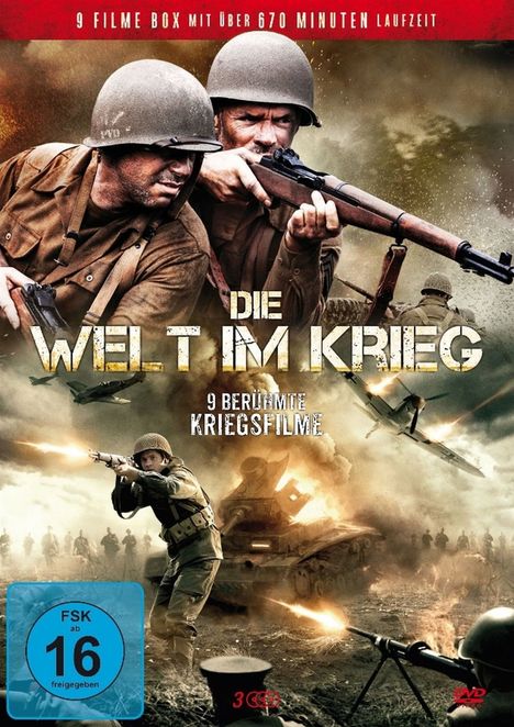 Die Welt im Krieg (9 Filme auf 3 DVDs), 3 DVDs