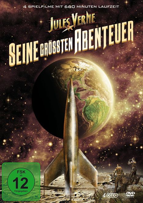 Jules Verne - Seine größten Abenteuer, 4 DVDs