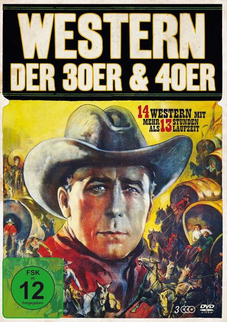 Western der 30er &amp; 40er (14 Filme auf 3 DVDs), 3 DVDs