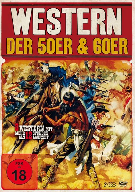 Western der 50er &amp; 60er Jahre (8 Filme auf 3 DVDs), 3 DVDs