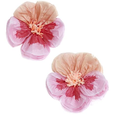 Seidenpapierblumen Stiefmütterchen, Pink, M, FSC MIX, Ø 20 cm, 2 Stk, Diverse