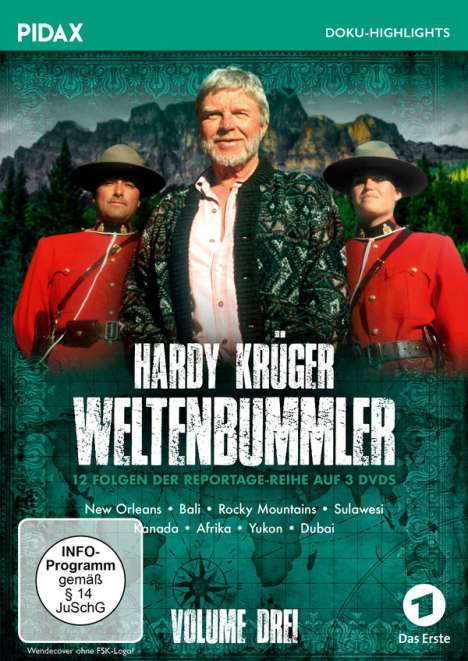 Hardy Krüger - Weltenbummler Vol. 3, 3 DVDs