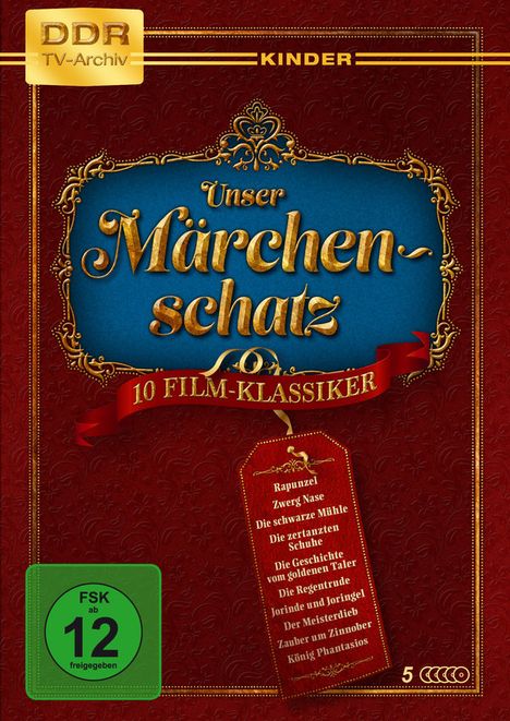 Unser Märchenschatz - 10 Film-Klassiker, 5 DVDs