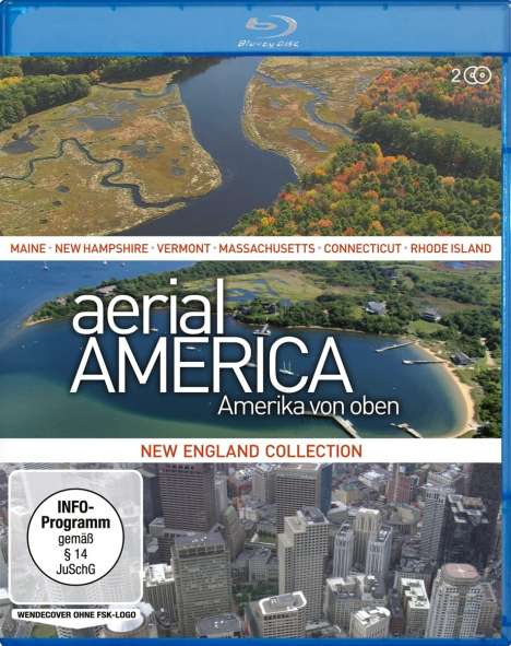 Aerial America - Amerika von oben: New England Collection (Blu-ray), 2 Blu-ray Discs