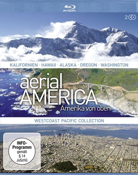 Aerial America (Amerika von oben): Westcoast-Pacific-Collection (Blu-ray), 2 Blu-ray Discs