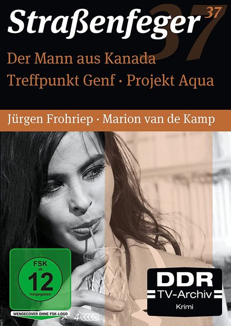 Straßenfeger Vol. 37: Treffpunkt Genf / Der Mann aus Kanada / Projekt Aqua, 4 DVDs