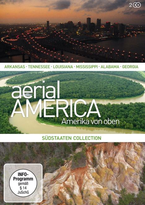 Aerial America - Amerika von oben: Südstaaten-Collection, 2 DVDs