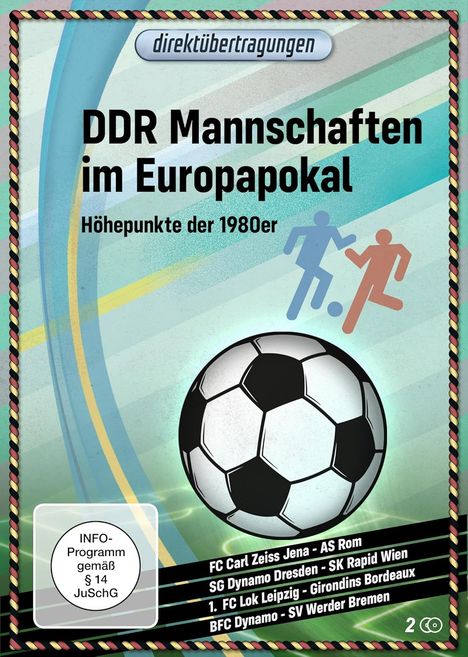 Direktübertragungen - DDR Mannschaften im Europapokal: Höhepunkte der 1980er Jahre, 2 DVDs