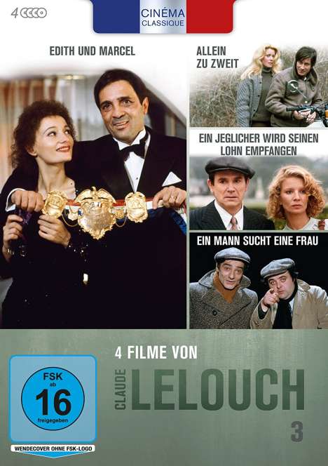 Cinéma Classique Claude Lelouch Box 3, 4 DVDs