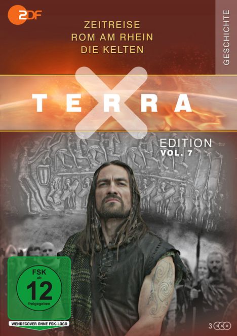 Terra X Vol. 7: Zeitreise / Rom am Rhein / Die Kelten, 3 DVDs