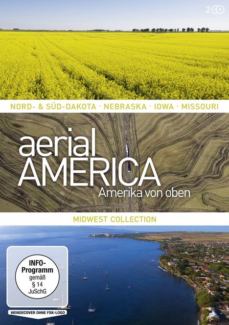 Aerial America - Amerika von oben: Midwest Collection, 2 DVDs