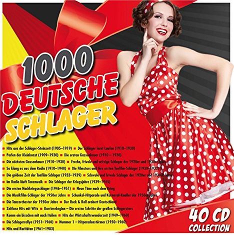 1000 deutsche Schlager, 40 CDs