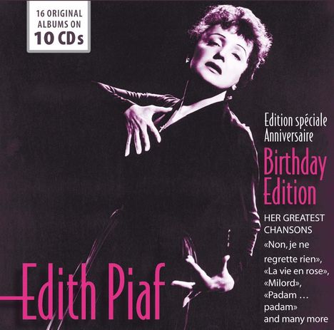 Edith Piaf (1915-1963): Birthday Edition, 10 CDs