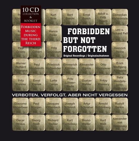 Forbidden, But Not Forgotten: Verboten, verfolgt, aber nicht vergessen, 10 CDs