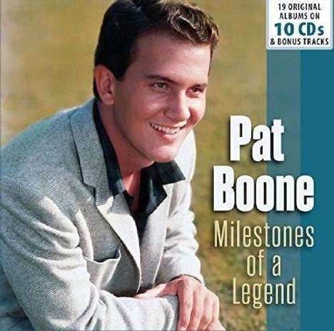 Pat Boone: Milestones Of A Legend - 19 Original Albums &amp; Bonus Tracks, 10 CDs