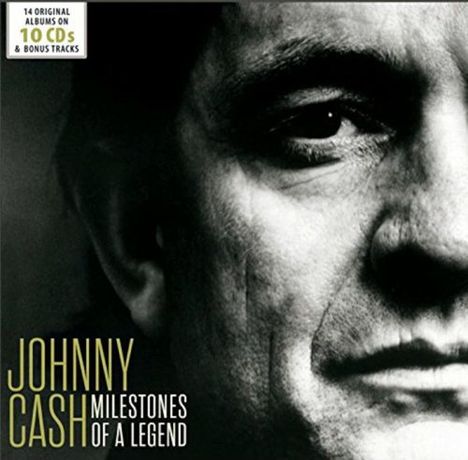 Johnny Cash: Milestones Of A Legend - 14 Original Albums &amp; Bonus Tracks, 10 CDs