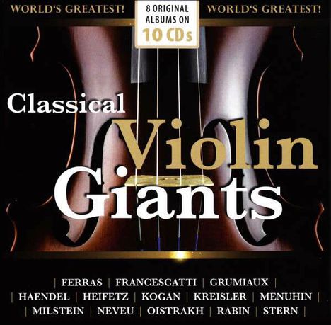 Classical Violin Giants, 10 CDs
