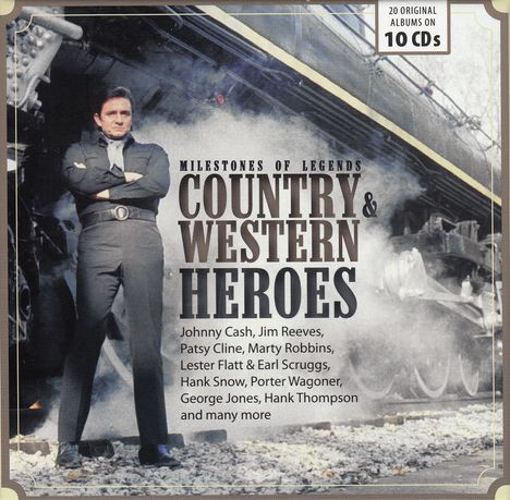 Country & Western Heroes (Milestones Of Legends), 10 CDs