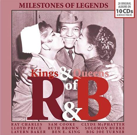 Kings &amp; Queens Of Rhythm &amp; Blues (Milestones Of Legends), 10 CDs