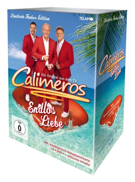 Calimeros: Endlos Liebe (Limitierte Fanbox), 1 CD, 1 DVD und 1 Merchandise