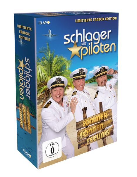 Die Schlagerpiloten: Sommer-Sonnen-Feeling (limitierte Fanbox), 1 CD, 1 DVD und 1 Merchandise