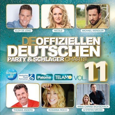 Die offiziellen deutschen Party &amp; Schlager Charts Vol.11, 2 CDs