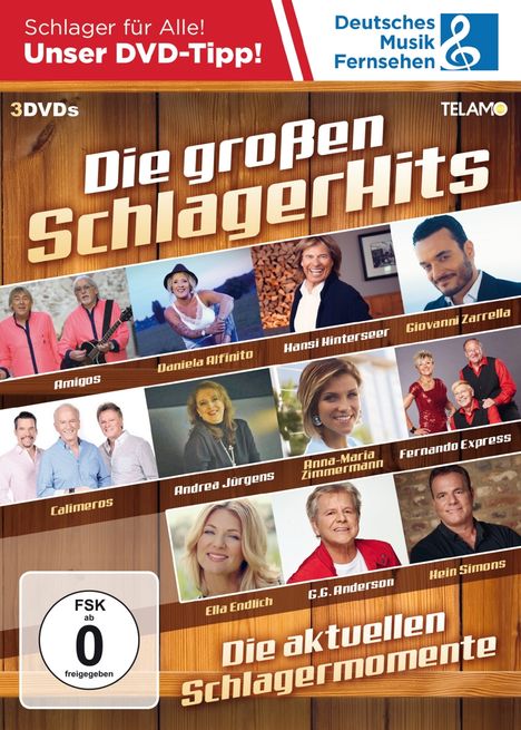 Die großen Schlager Hits, 3 DVDs
