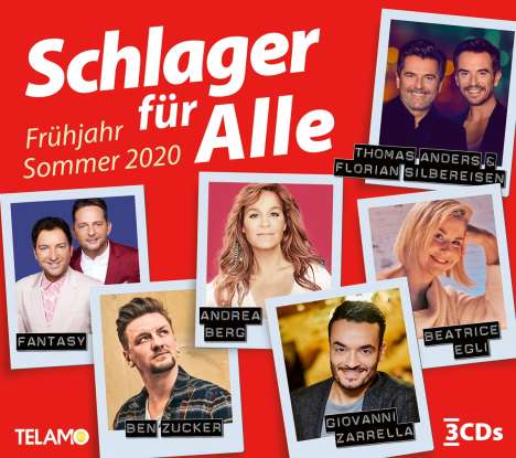 Schlager für Alle: Frühling/Sommer 2020, 3 CDs