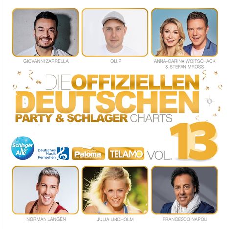 Die offiziellen deutschen Party &amp; Schlagercharts Vol. 13, 2 CDs