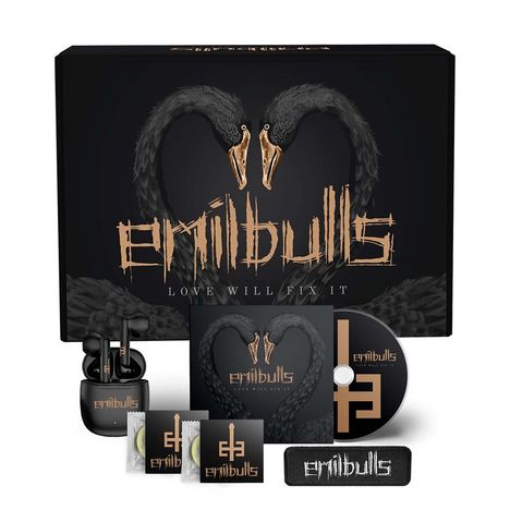 Emil Bulls: Love Will Fix It (Limited Boxset), 1 CD und 2 Merchandise