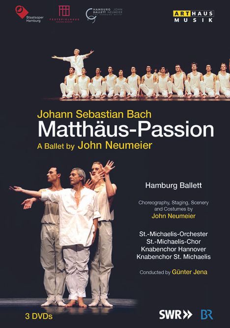 Johann Sebastian Bach (1685-1750): Matthäus-Passion BWV 244 (als Ballett-Version von John Neumeier), 3 DVDs