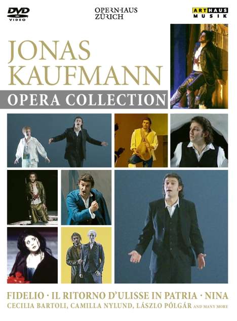 Jonas Kaufmann – Opera Collection (3 Opern aus dem Opernhaus Zürich / Arthaus), 3 DVDs
